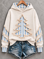 Frauen Weihnachts baum Regelmäßige Hoodie