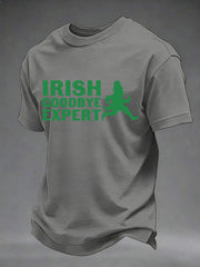Herren Irisches Goodbye Expert Bedrucktes lässiges T-Shirt