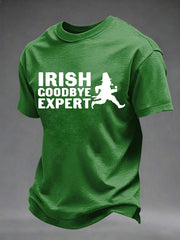 Herren Irisches Goodbye Expert Bedrucktes lässiges T-Shirt