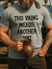 Herren-Viking-Drink-T-Shirt mit kurzen Ärmeln