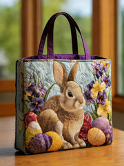 Osterhase Blumen bedruckte Einkaufstasche