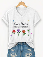 Frauen Garten Kurzarm T-Shirt