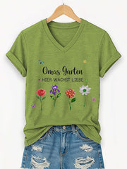 Frauen Garten Kurzarm T-Shirt