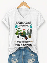Damen Garten kurze Ärmel T-Shirt