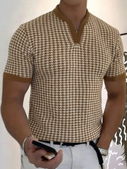 Herren-Business-T-Shirt mit V-Ausschnitt