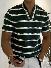 Business-T-Shirt mit V-Ausschnitt für Männer