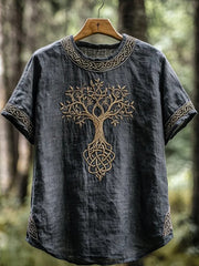 Herren-Viking-Print-T-Shirt