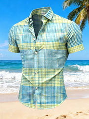 Herren-Kurzarm-Hemd im Urlaubs stil