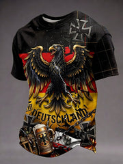 Herren-T-Shirt aus Deutschland mit Kurzarm und Print