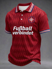 Herren-Deutschland-Fußballfan-Print-Shirt