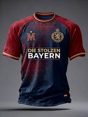 Herren-T-Shirt mit deutschem Fußballfan-Print