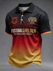 Herren-Fußballfan-Shirt mit Deutschland-Print