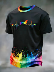 Herren Pride Print Casual T-Shirt