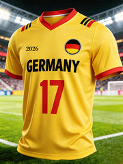 Herren-Deutschland-Fußballfantrikot