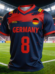 Herren-Deutschland-Fußballfantrikot