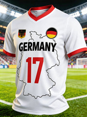 Herren-Deutschland-Fußballfantrikot