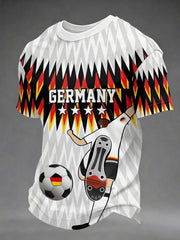 Herren-Fußball-T-Shirt mit Deutschland-Print