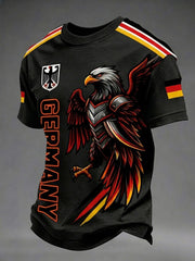 Herren-Fußball-T-Shirt mit Deutschland-Print