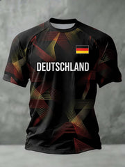 Herren-Deutschland-Print-T-Shirt