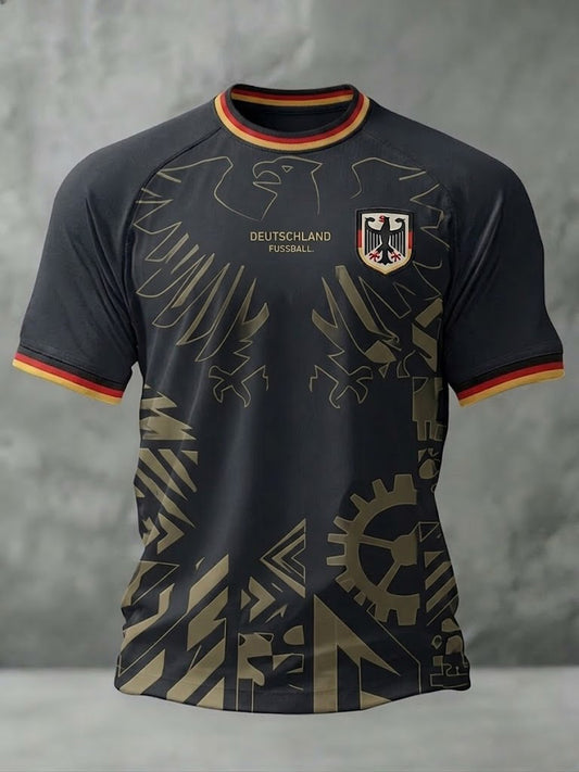 Herren-Fußball-T-Shirt mit Deutschland-Print