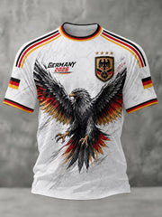 Herren-Fußball-T-Shirt mit Deutschland-Druck