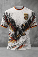Herren-Fußball-T-Shirt mit Deutschland-Druck