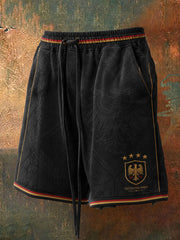 Herren-Fußball-Shorts mit Deutschland-Druck