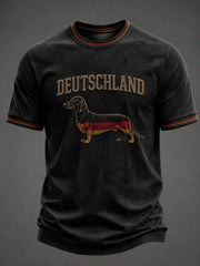 Herren-T-Shirt mit Dackelmotiv