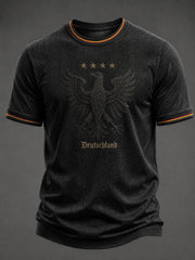 Herren-Fußball-T-Shirt mit Deutschland-Druck