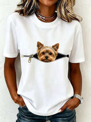 Schönes Yorkshire-Terrier-T-Shirt für Damen