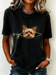 Schönes Yorkshire-Terrier-T-Shirt für Damen