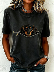 Schönes Dackel-T-Shirt für Damen