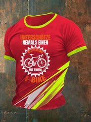 Männer Unterschätzen Sie niemals einen alten Mann mit einem E‑Bike‑T‑Shirt