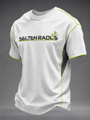 Herren-Selten-Radlos-T-Shirt mit kurzen Ärmeln