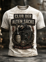 Lustiges Freizeit-T-Shirt für Herren mit Slogan-Print