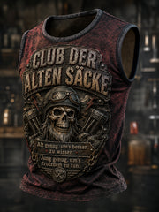 Lustige Freizeitweste für Herren mit Slogan-Print
