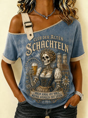 Frauen-T-Shirt mit witzigem Oktoberfest-Print