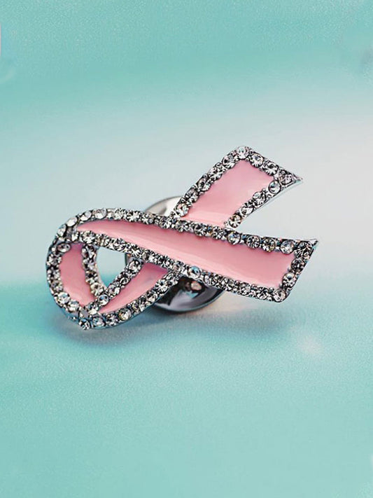 Frauen brustkrebs rosa Band broschen