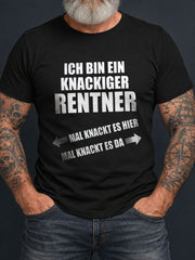 Lustiges Herren-T-Shirt mit deutschem Rentner-Renten-Slogan