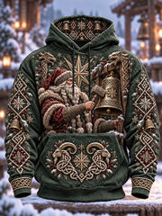 Herren-Viking-Weihnachtsmann-Kapuzenpullover