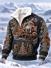 Herren Viking Santa Sweatshirts mit Reiß verschluss