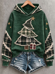 Weiblicher Weihnachtsbaum-Kunst-Hoodie
