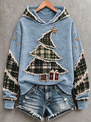 Weiblicher Weihnachtsbaum-Kunst-Hoodie