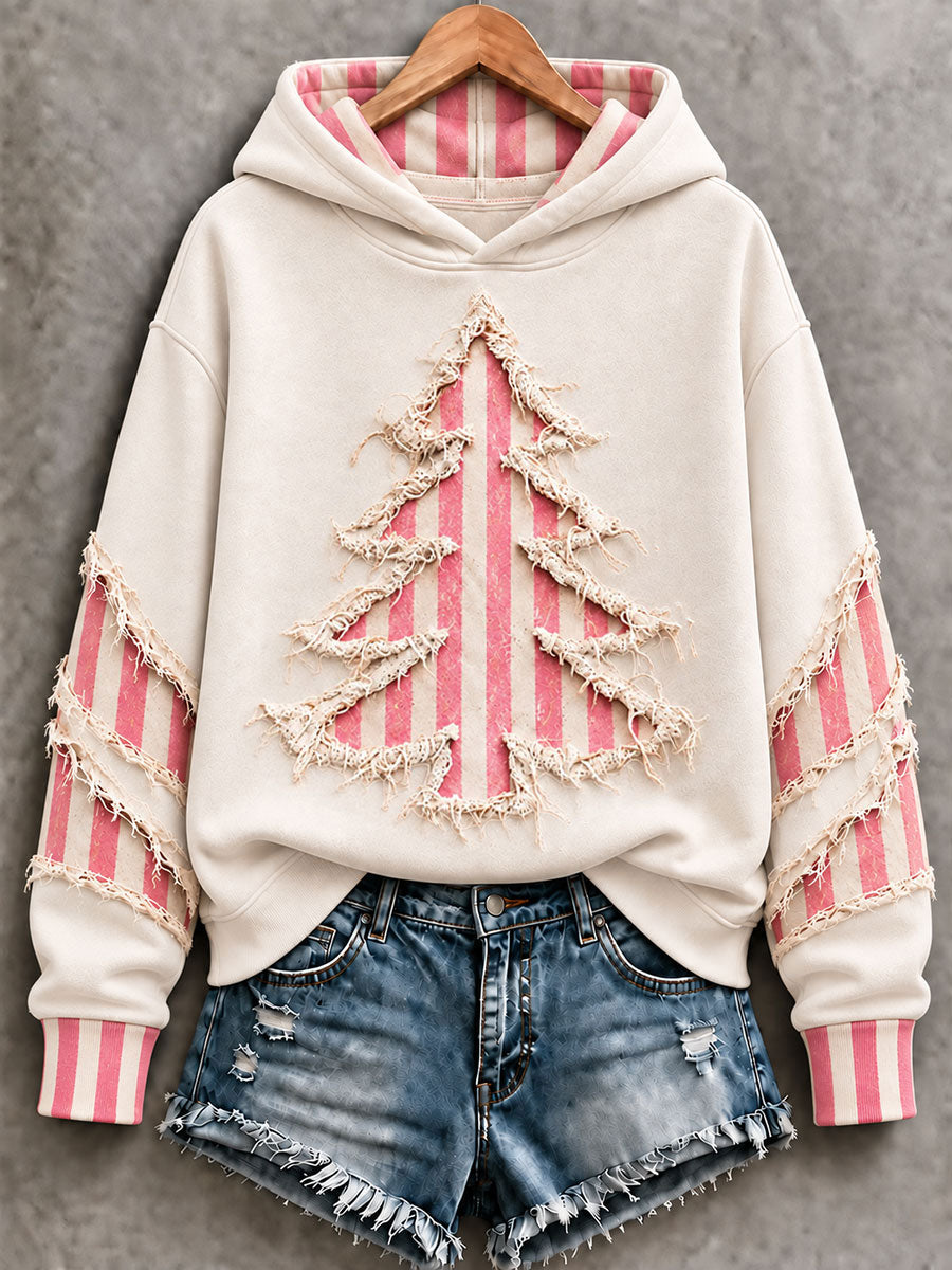 Frauen Weihnachts baum Regelmäßige Hoodie