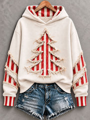Frauen Weihnachts baum Regelmäßige Hoodie