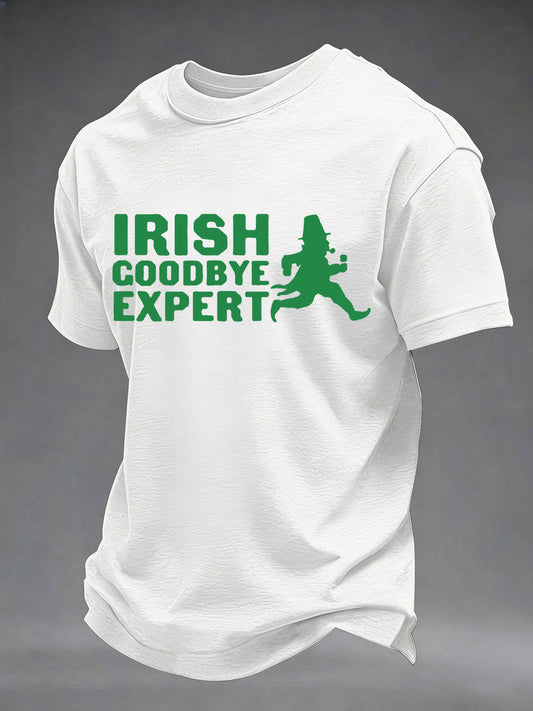 Herren Irisches Goodbye Expert Bedrucktes lässiges T-Shirt