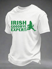Herren Irisches Goodbye Expert Bedrucktes lässiges T-Shirt