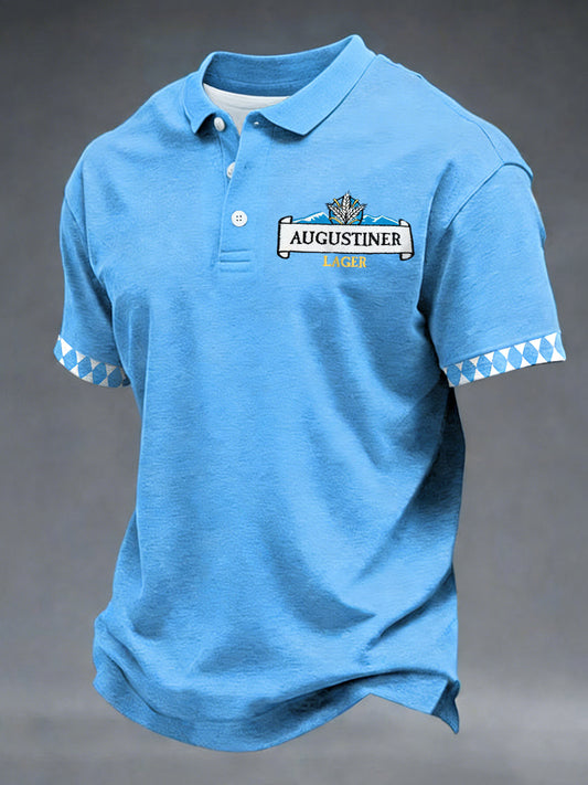 Herren-Bierliebhaber-München-Oktoberfest-Print-Shirt
