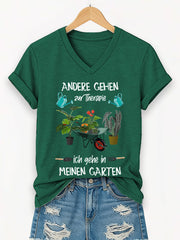 Damen Garten kurze Ärmel T-Shirt