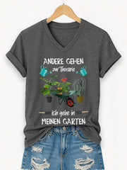 Damen Garten kurze Ärmel T-Shirt